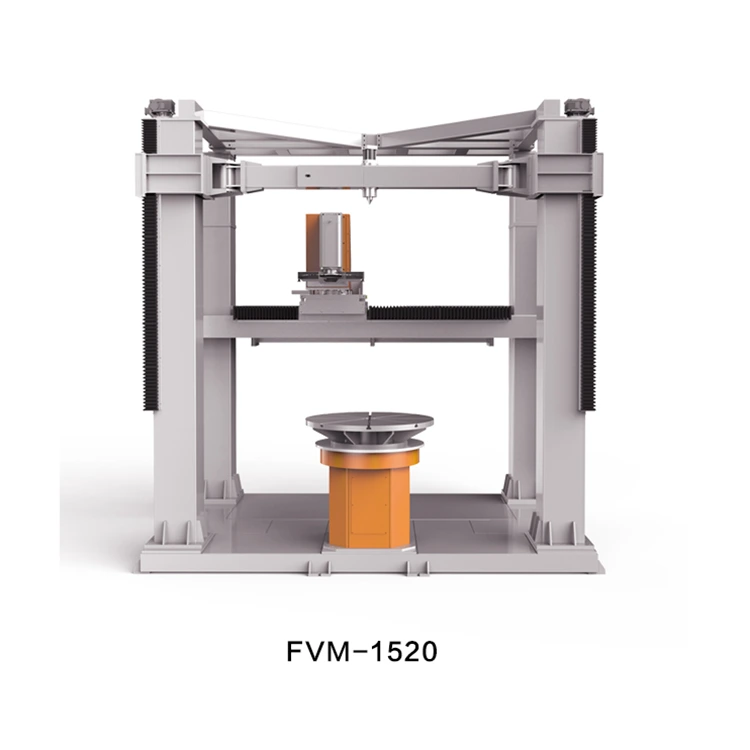 FVM-1520 four-axis vertical CNC stone engraving machine detail