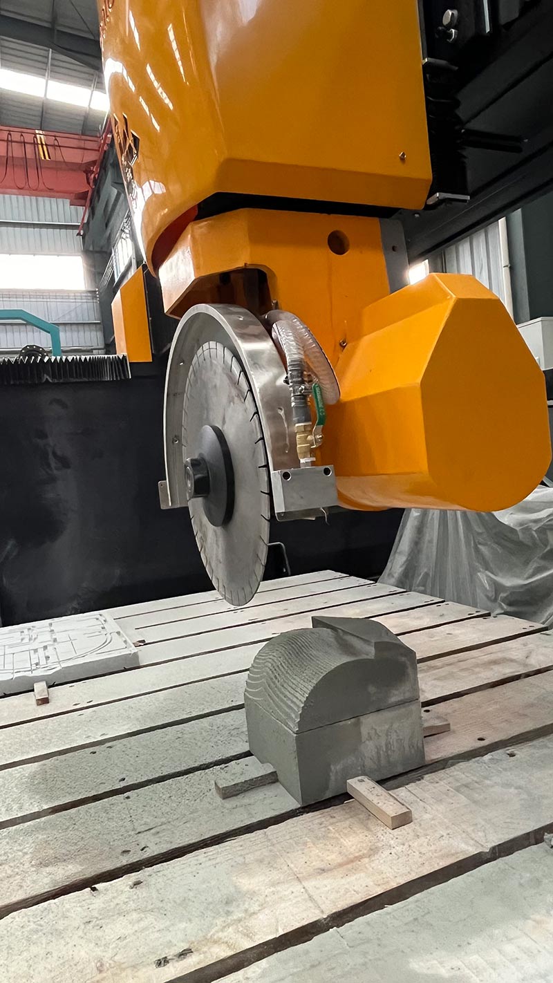 Promote-600 smart cutting system with integrated gantry framework for heavy-duty stone processing