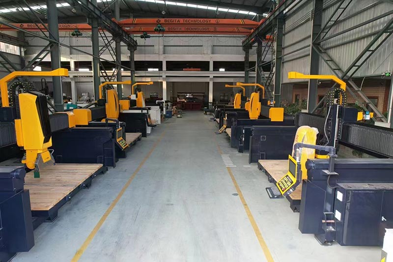 Promote-600 high-precision smart bridge saw cutting natural stone and engineered slabs